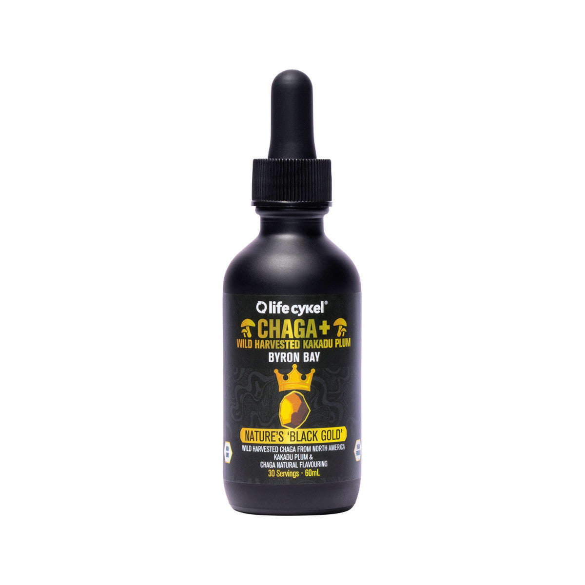 Life Cykel Chaga + Wild Harvested Kakadu Plum Nature's Black Gold 60ml