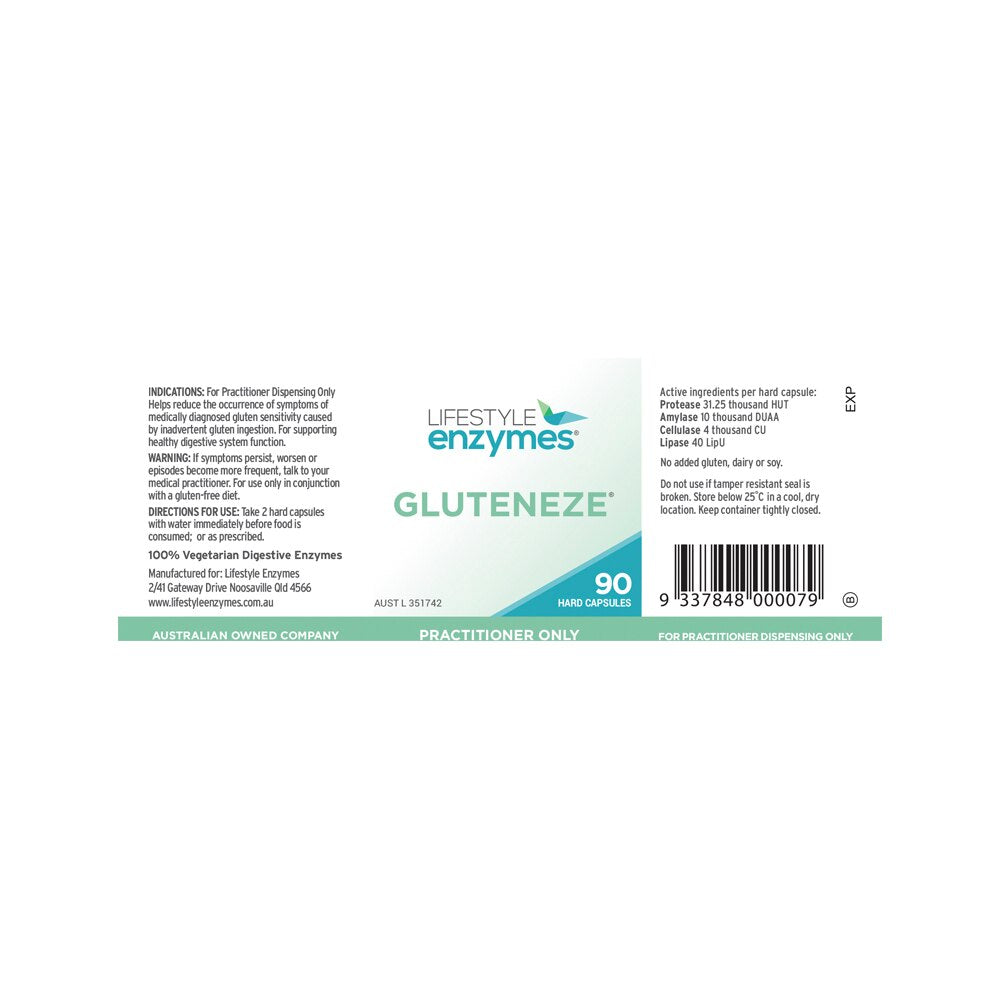 Lifestyle Enzymes Gluteneze 90c