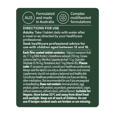 Ultra Nature Liver Detox & Digestive Support 60 Tablets