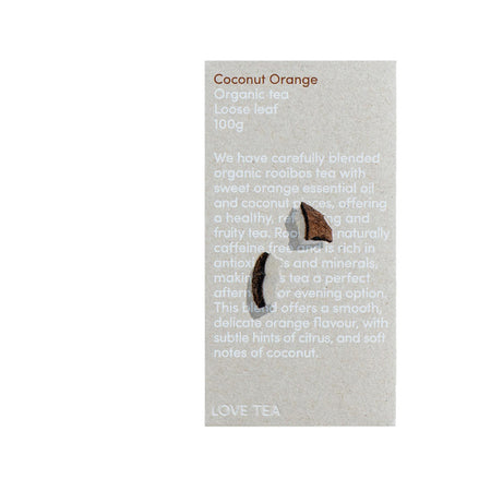 Love Tea Organic Coconut Orange Tea Loose Leaf 100g