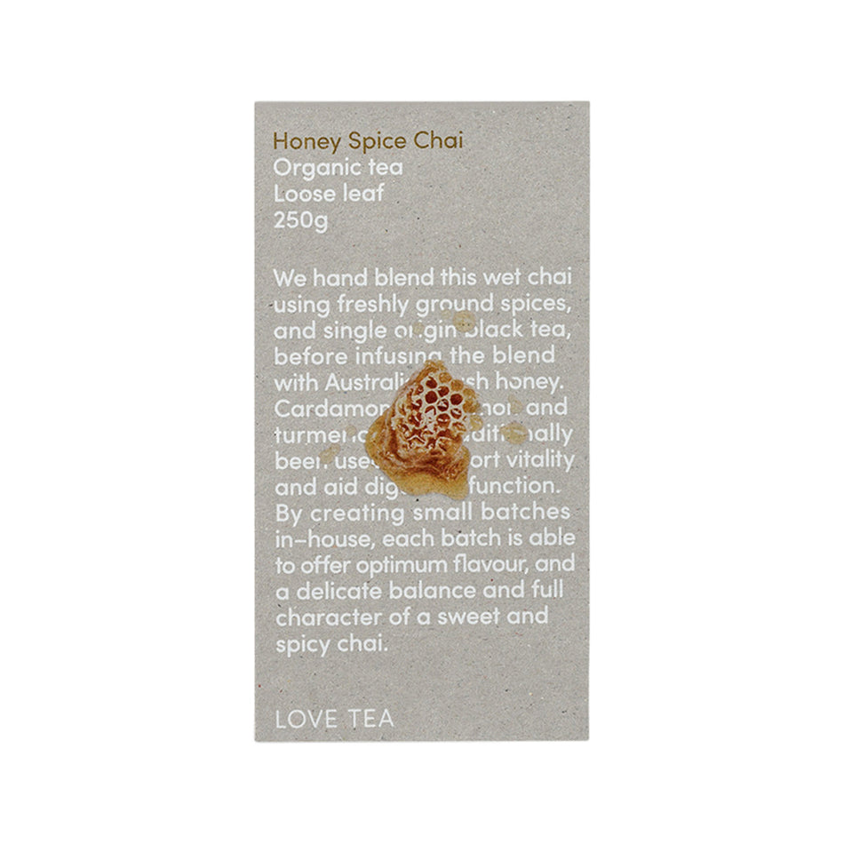 Love Tea Organic Honey Spice Chai Tea Loose Leaf 250g