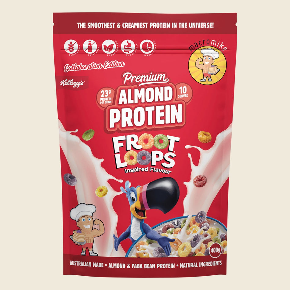 Macro Mike x Kellogg's Premium Almond Protein Froot Loops Inspired 400g