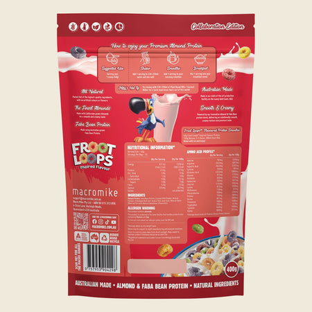 Macro Mike x Kellogg's Premium Almond Protein Froot Loops Inspired 400g