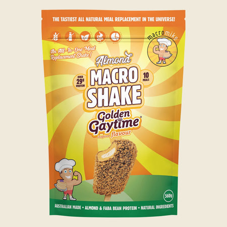 Macro Mike Almond Macro Shake Meal Replacement Golden Gaytime Inspired 560g