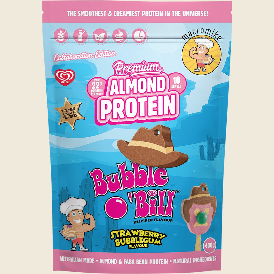 Macro Mike x Streets Almond Protein Bubble O'Bill Inspired 400g