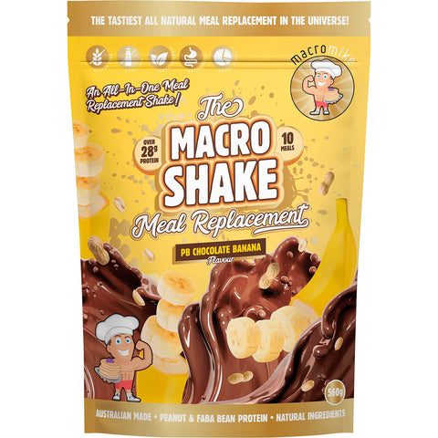 MACRO MIKE The Macro Shake Meal Replacement PB Chocolate Banana 560g