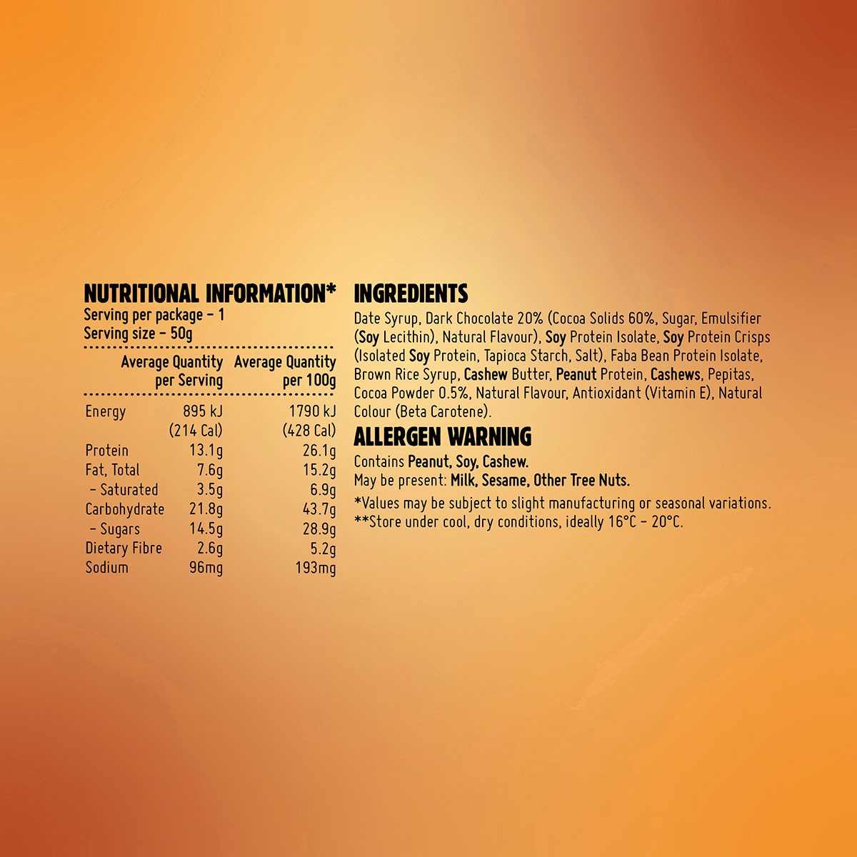 Macro Mike Protein Indulgence Bar Peanut Choc Caramel Crunch 12x50g