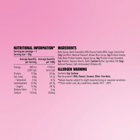 Macro Mike Protein Indulgence Bar Chocolate Birthday Cake 12x50g