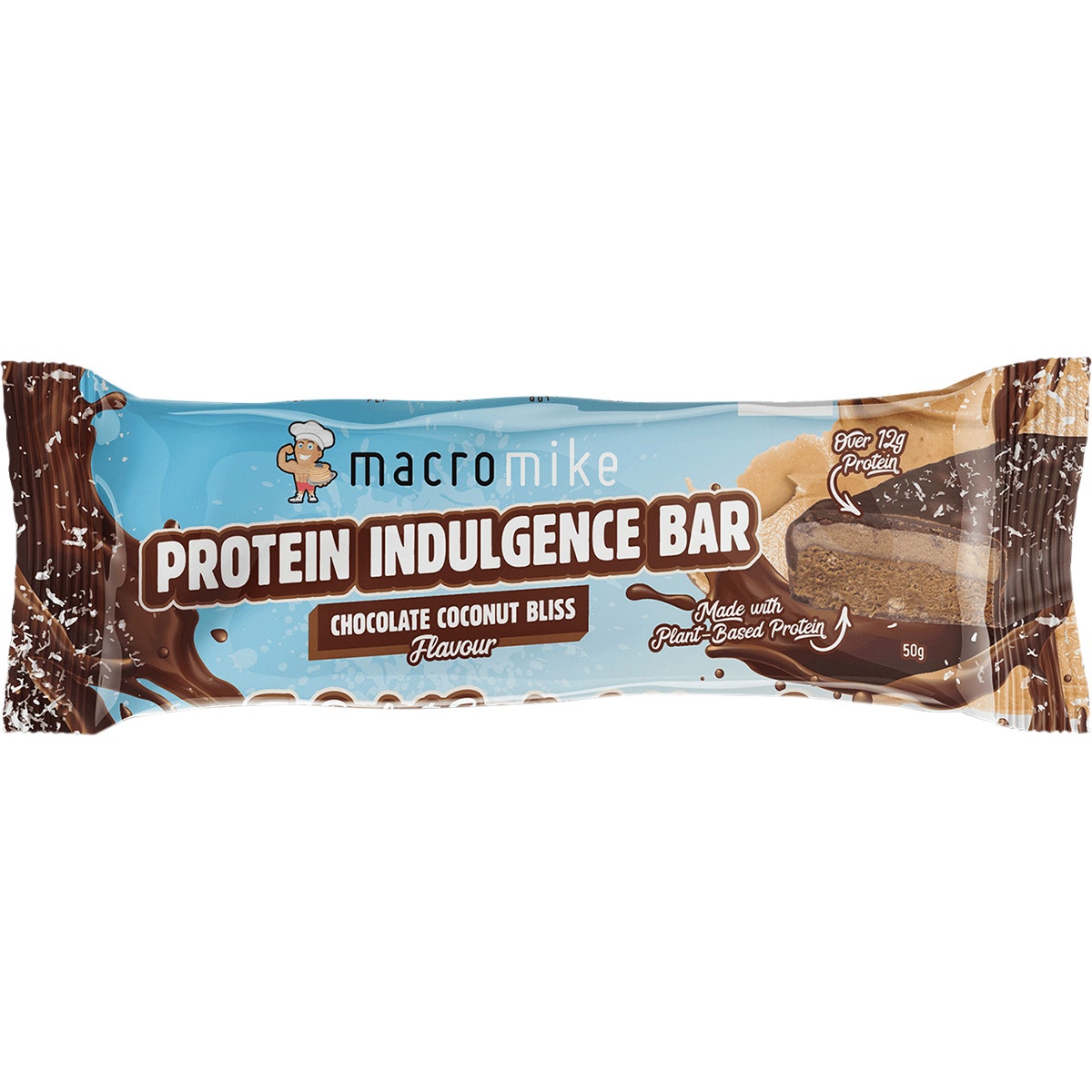 Macro Mike Protein Indulgence Bar Chocolate Coconut Bliss 12x50g