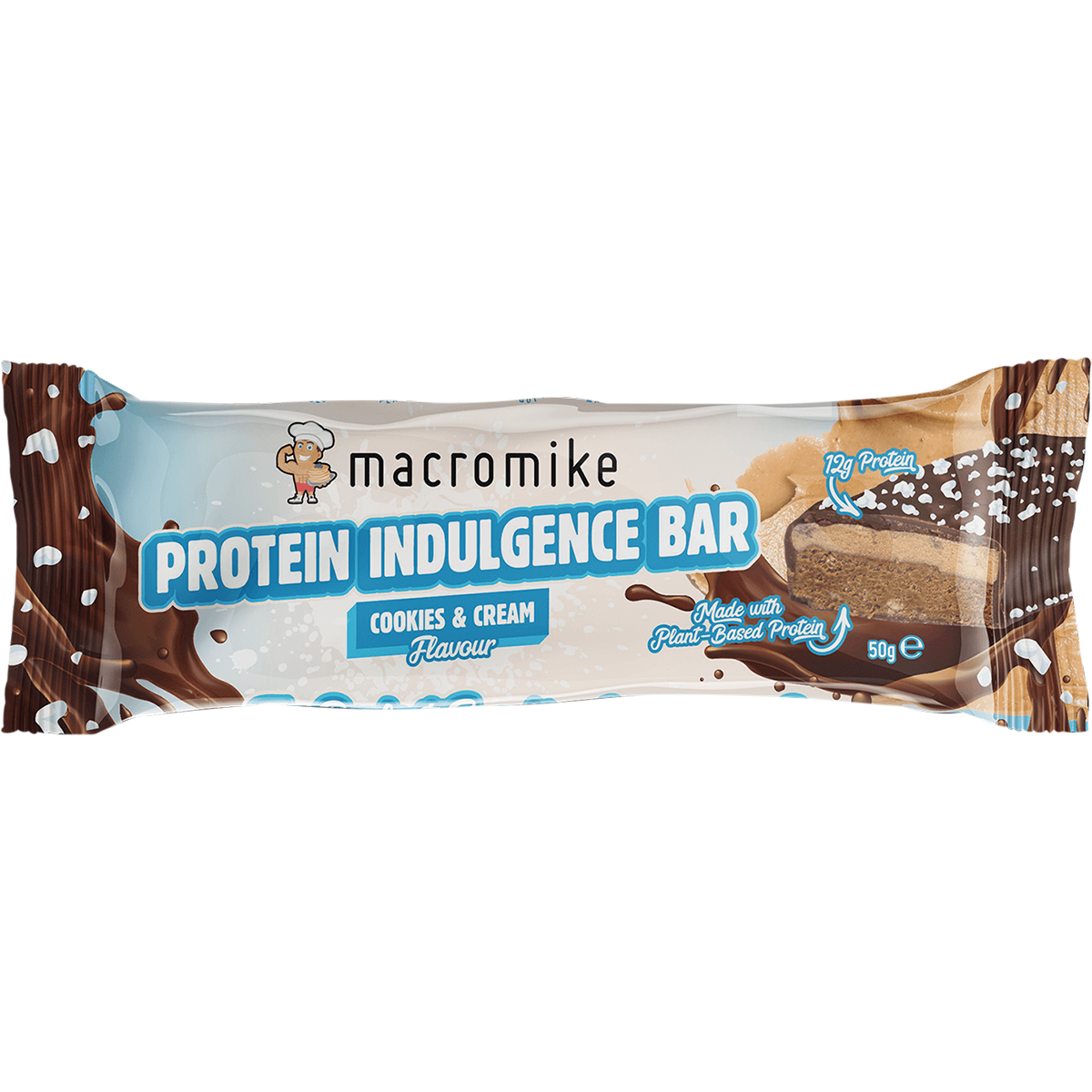 Macro Mike Protein Indulgence Bar Cookies & Cream 50g x 12 Pack