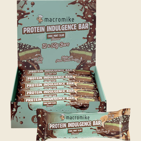 Macro Mike Protein Indulgence Bar Choc Mint Slab 12x50g