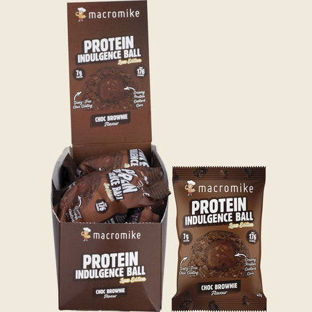 Macro Mike Protein Indulgence Ball Choc Brownie 12x40g