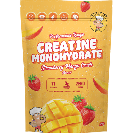 Macro Mike Creatine Monohydrate Strawberry Mango Crush 250g