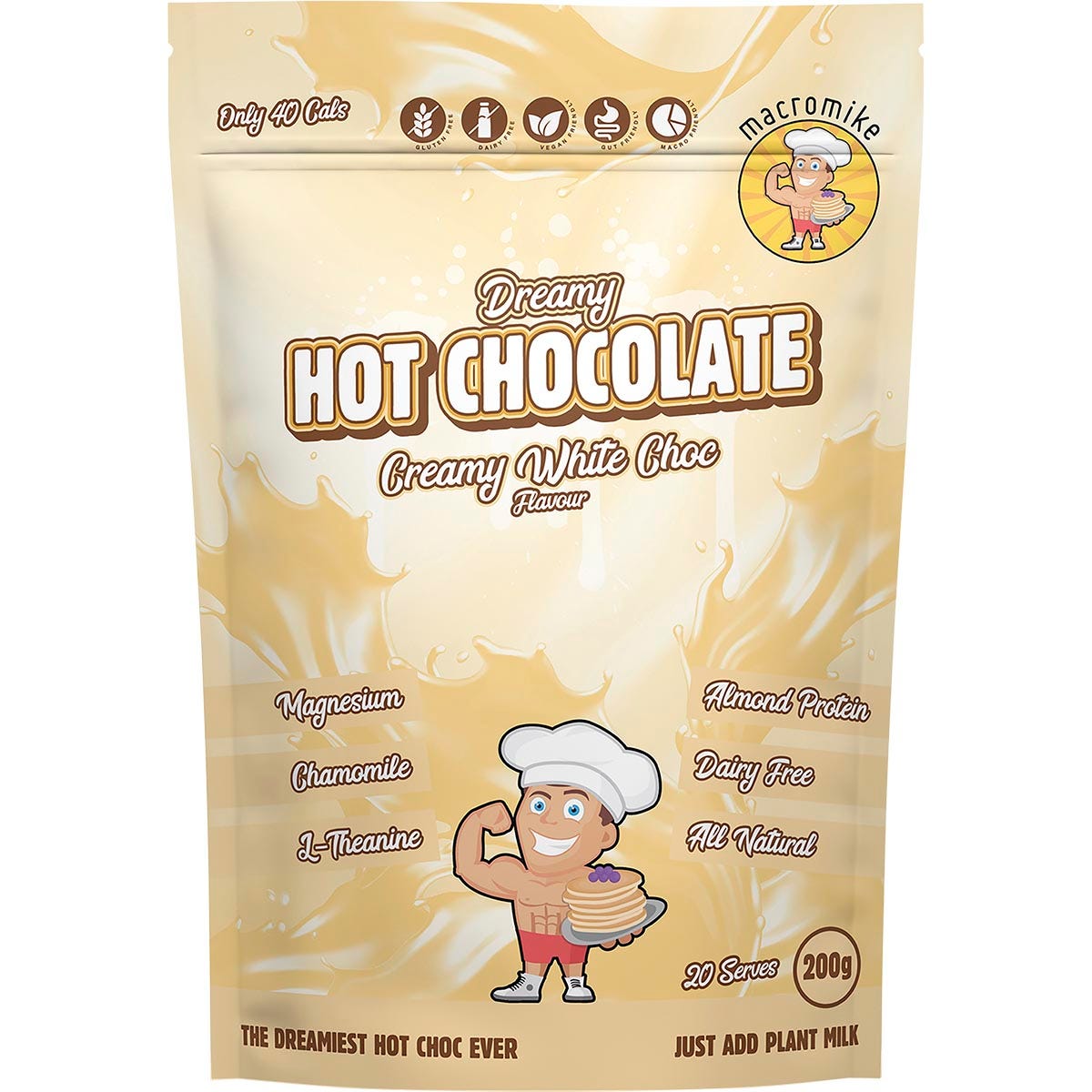 MACRO MIKE Dreamy Hot Chocolate Creamy White Choc 200g