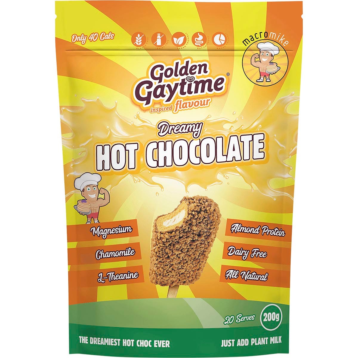 MACRO MIKE Dreamy Hot Chocolate Golden Gaytime 200g
