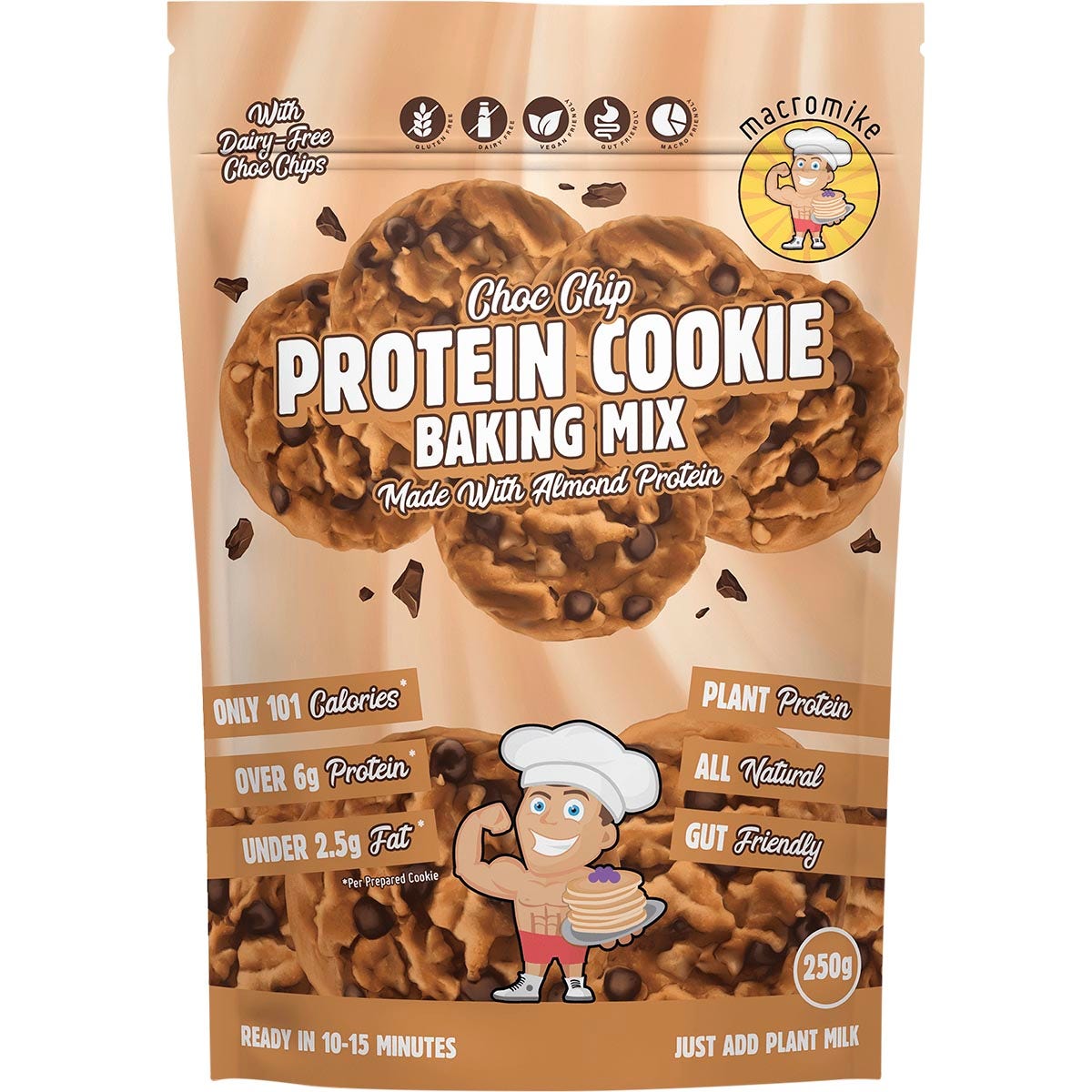 Macro Mike Protein Cookie Baking Mix Choc Chip 250g