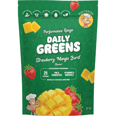 Macro Mike Daily Greens Strawberry Mango Burst 187.5g