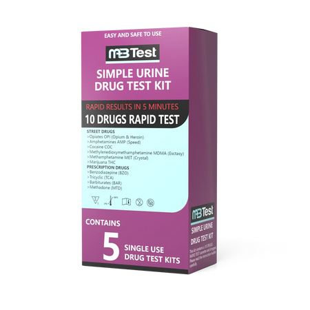 MBTest 10 Drugs Urine Test Kit 5 Pack