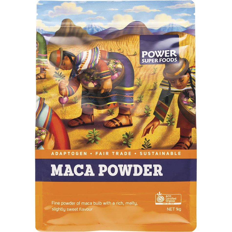 POWER SUPER FOODS Maca Powder Certified Organic 1kg