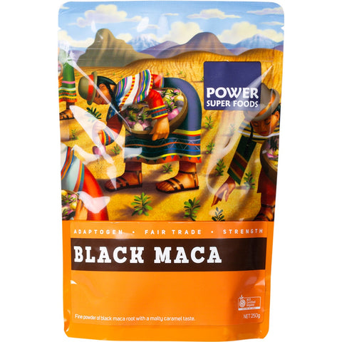 POWER SUPER FOODS Black Maca Powder The Origin Series 250g