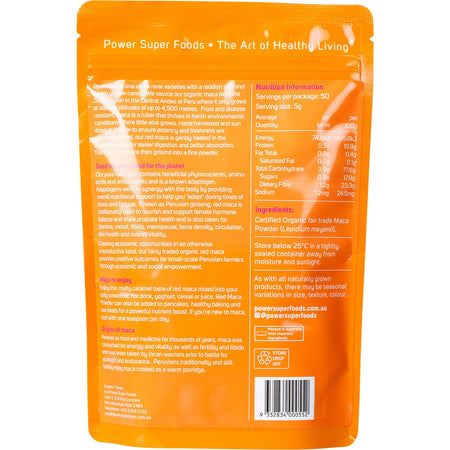 POWER SUPER FOODS Red Maca Powder The Origin Series 250g