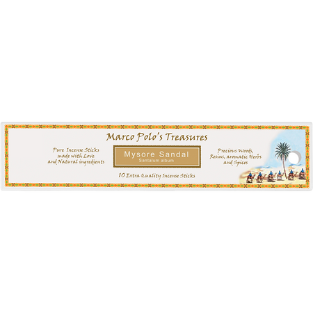 Marco Polo's Treasures Sandal of Mysore Incense Sticks 10 Pack