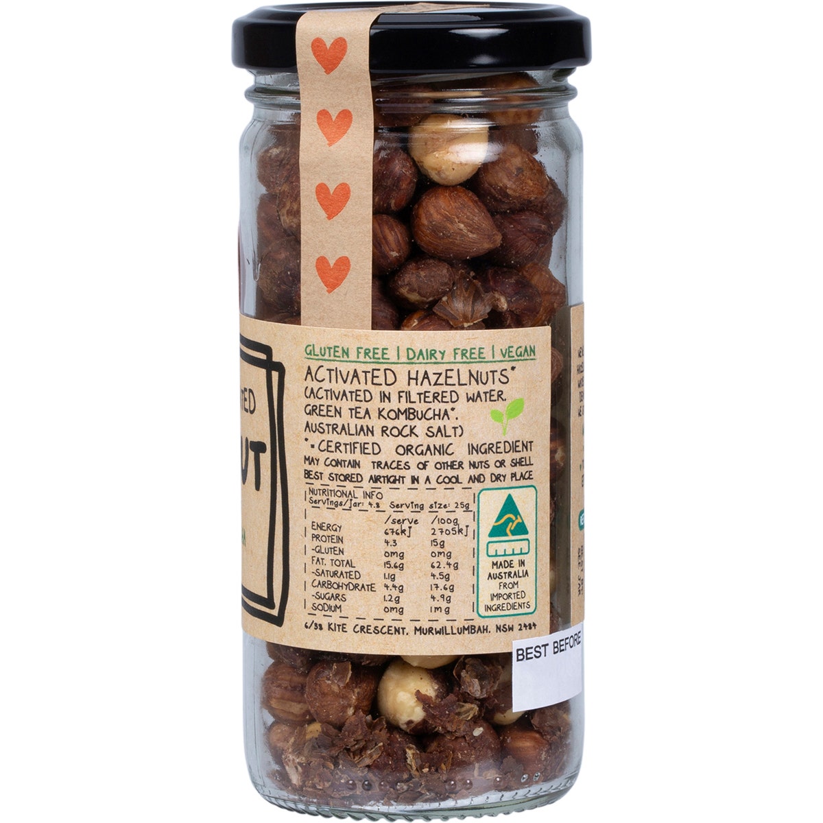 MINDFUL FOODS Hazelnuts Organic & Activated 120g