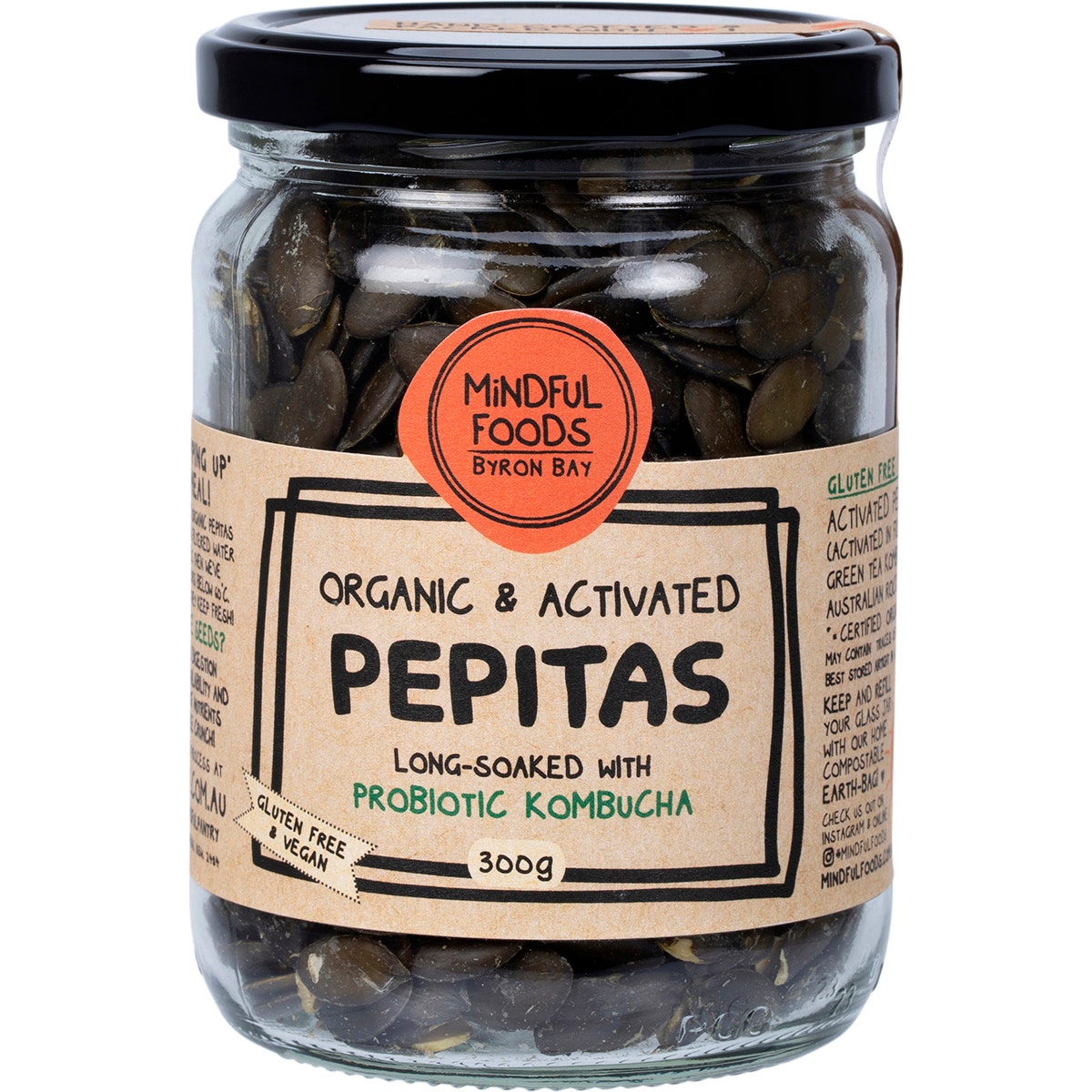 MINDFUL FOODS Pepitas Organic & Activated 300g