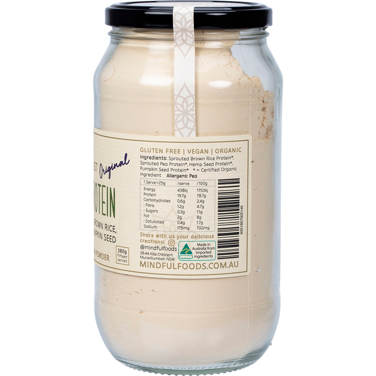 MINDFUL FOODS Stardust Original Plant Protein Powder 380g