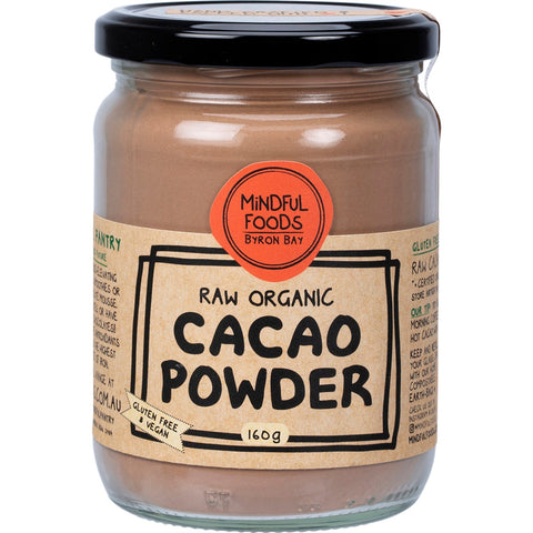 MINDFUL FOODS Cacao Powder Raw Organic 160g