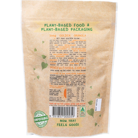 MINDFUL FOODS Golden Granola Organic & Activated 200g