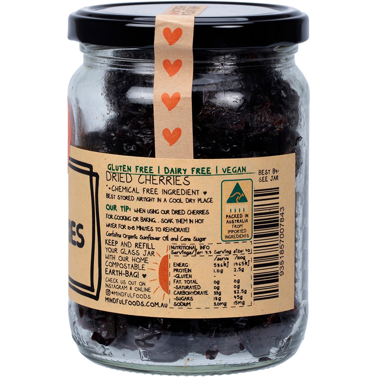 MINDFUL FOODS Cherries Organic 310g
