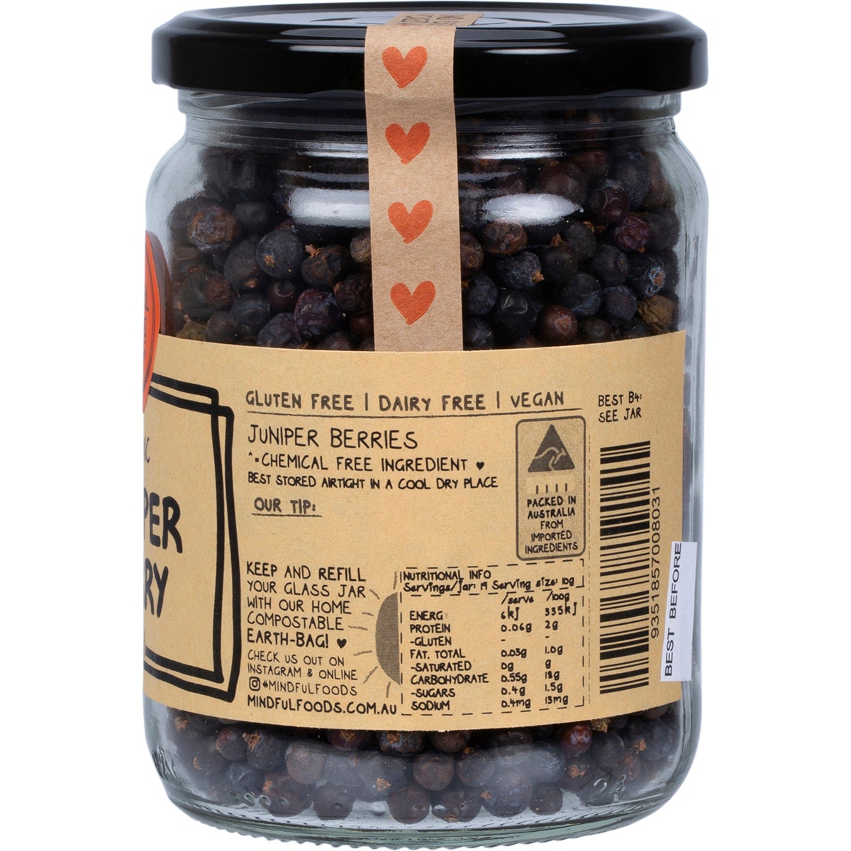 MINDFUL FOODS Juniper Berries 190g