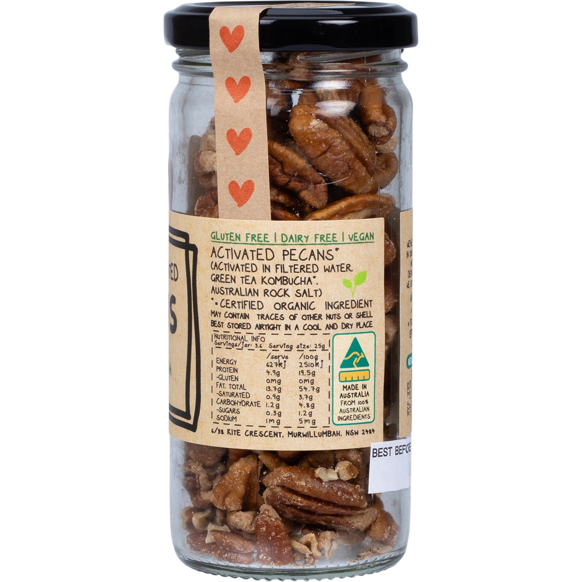 MINDFUL FOODS Pecans Organic & Activated 90g