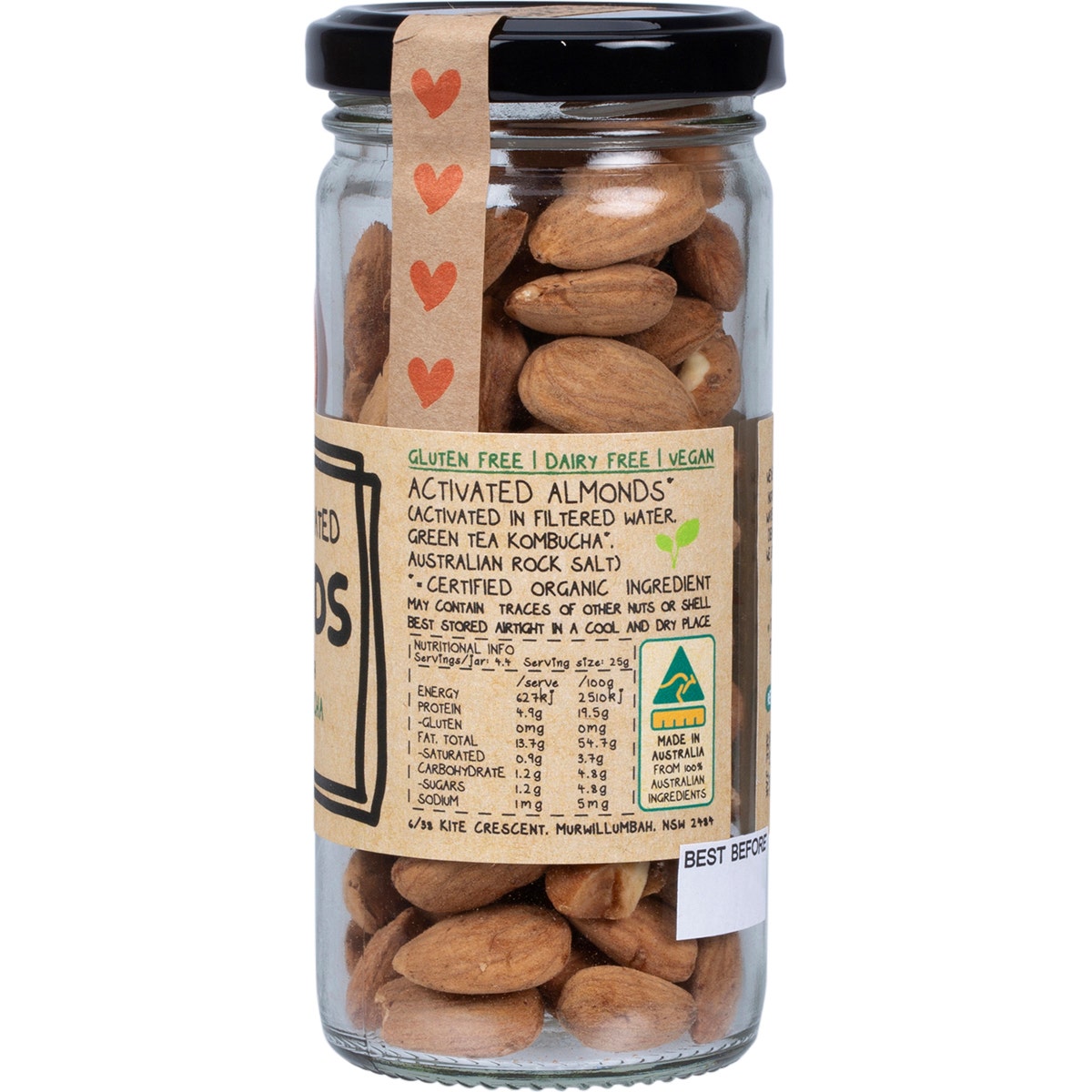 MINDFUL FOODS Almonds Organic & Activated 110g