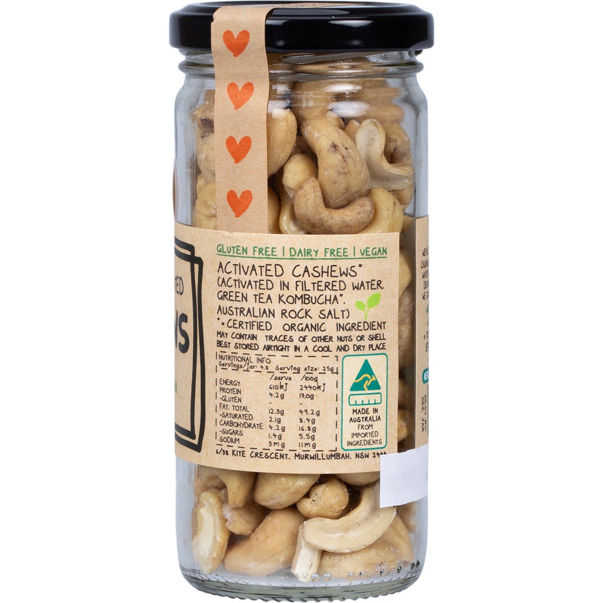 MINDFUL FOODS Cashews Organic & Activated 120g