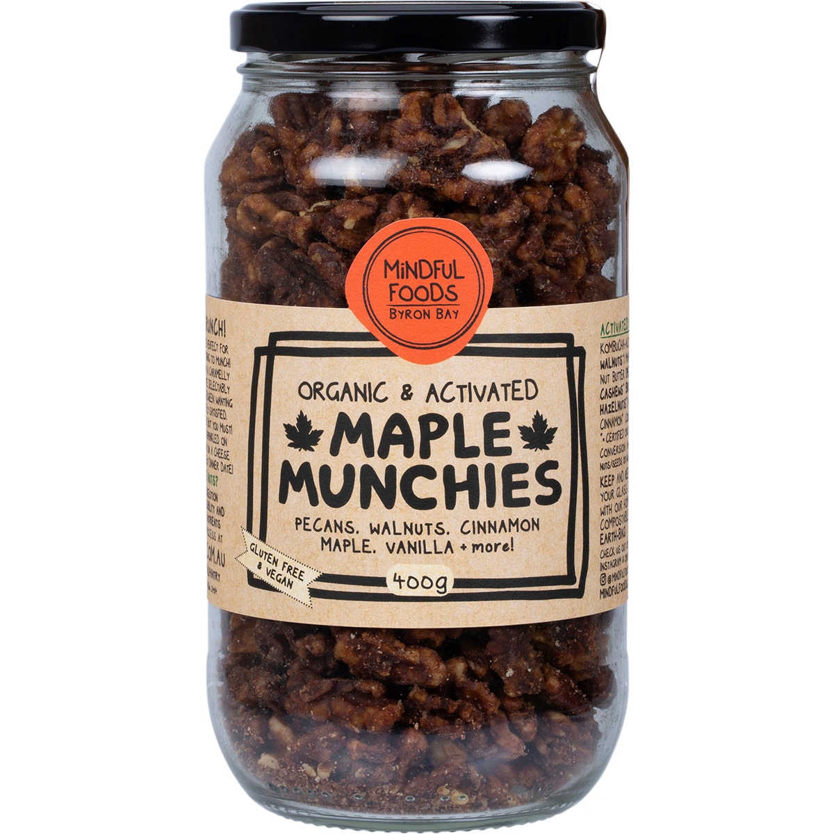 MINDFUL FOODS Maple Munchies Organic & Activated 400g