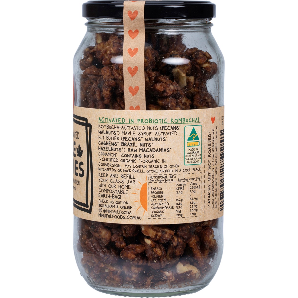 MINDFUL FOODS Maple Munchies Organic & Activated 400g