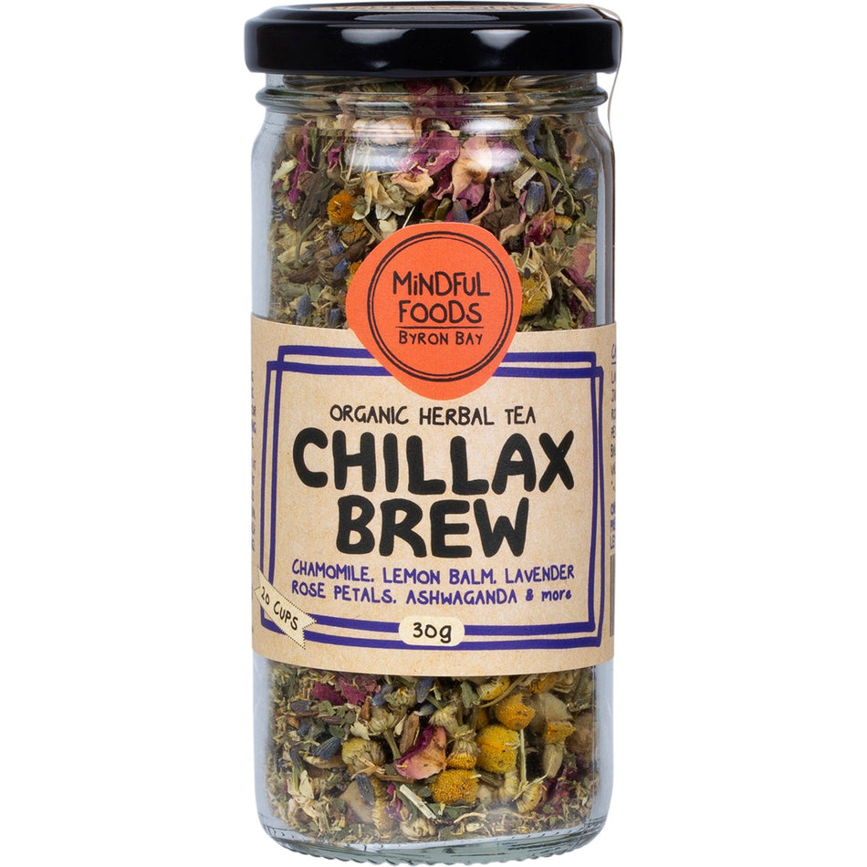 MINDFUL FOODS Chillax Brew Organic Herbal Tea 30g