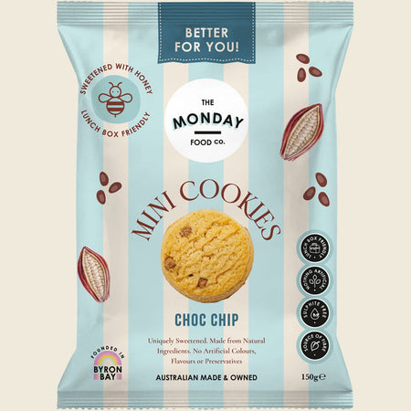 The Monday Food Co. Mini Cookies Choc Chip 6x150g