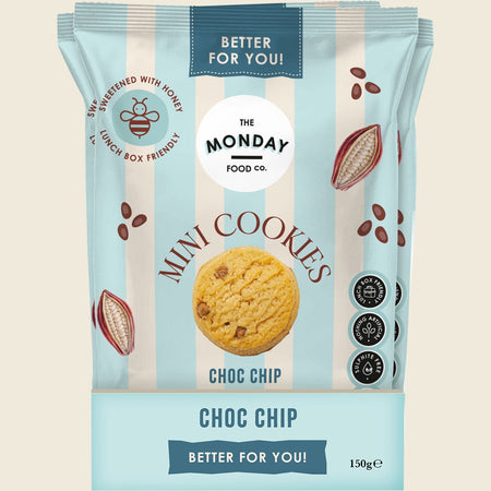 The Monday Food Co. Mini Cookies Choc Chip 6x150g