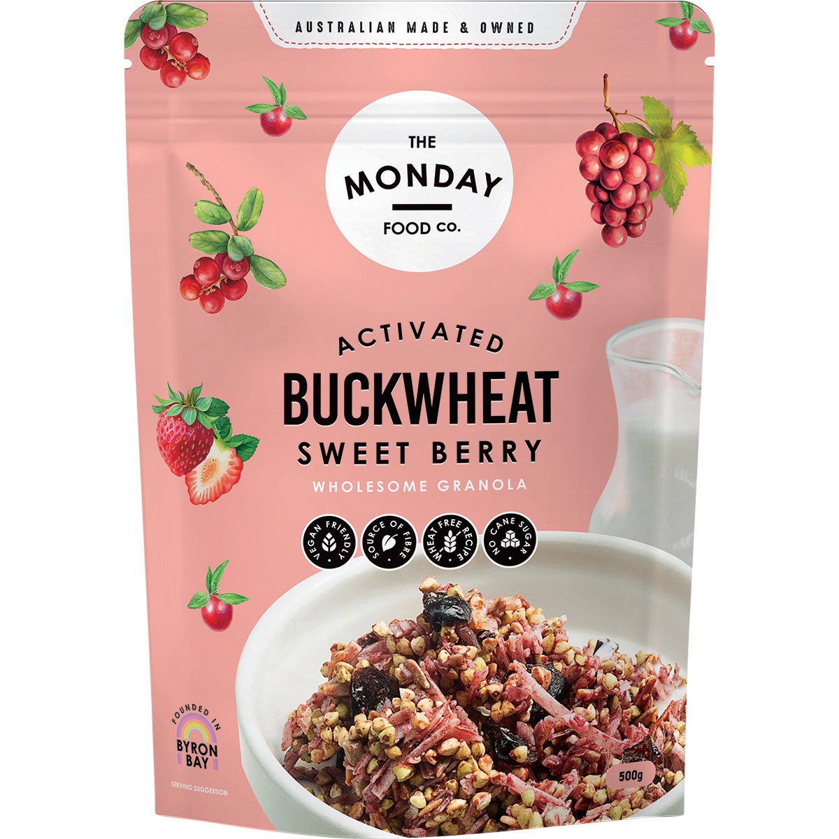The Monday Food Co. Activated Buckwheat Granola Sweet Berry 500g