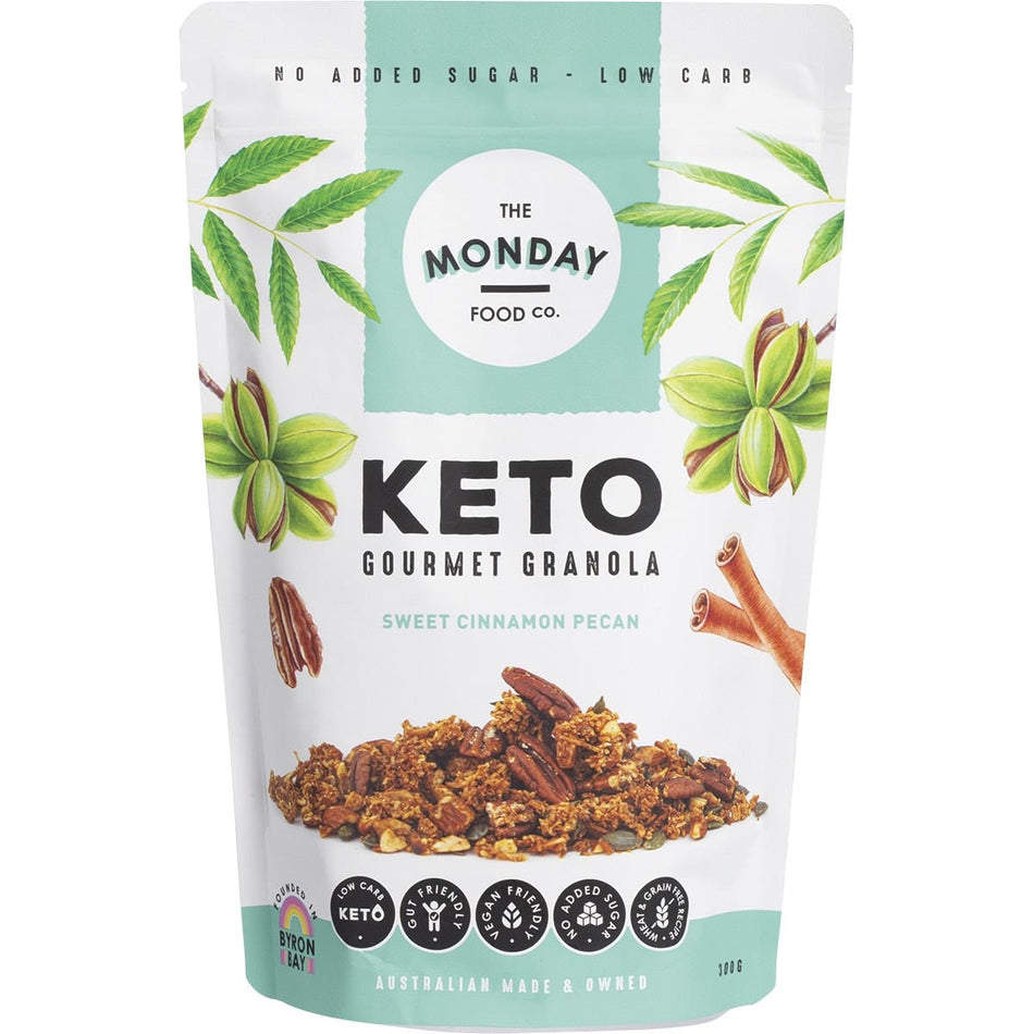 THE MONDAY FOOD CO Keto Gourmet Granola Sweet Cinnamon Pecan 300g