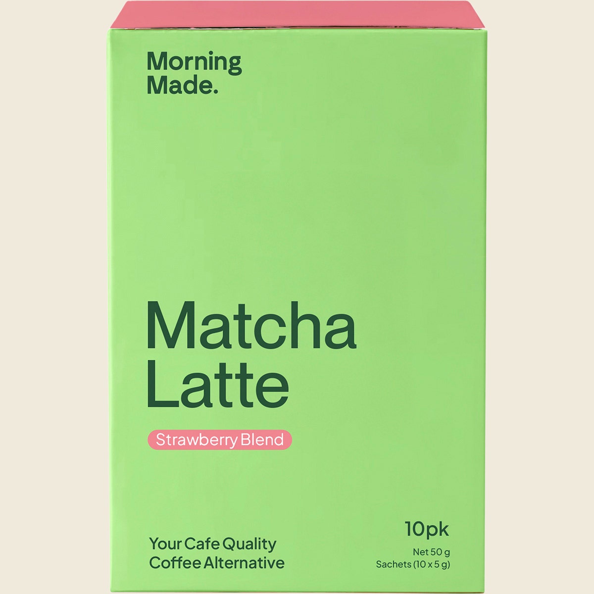 Morning Made Strawberry Matcha Latte Sachets 10x5g