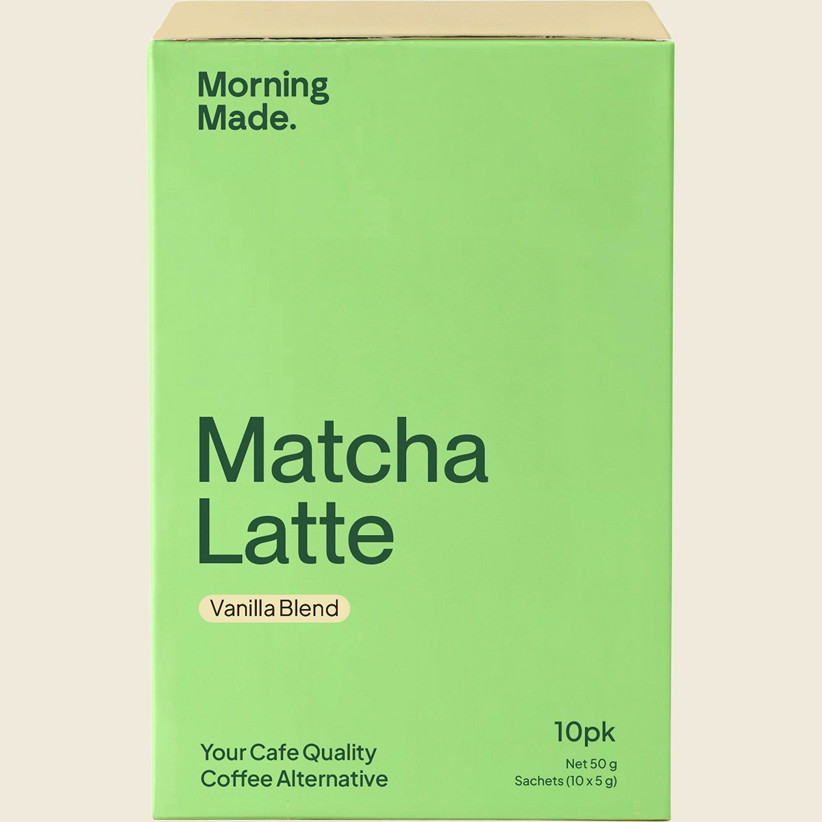 Morning Made Vanilla Matcha Latte Sachets 10x5g