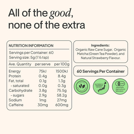 Morning Made Strawberry Matcha Latte 300g