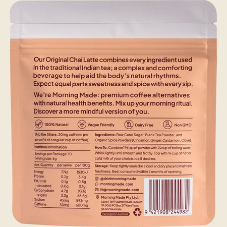 Morning Made Original Chai Latte 12x50g