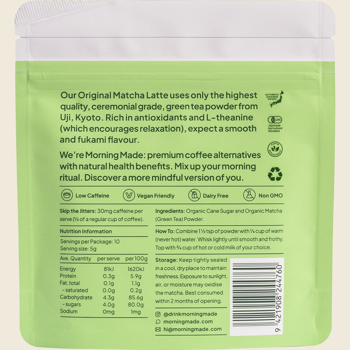 Morning Made Original Matcha Latte 12x50g