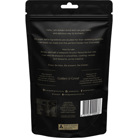 Matcha Maiden Golden Grind Healthy Turmeric Hot Chocolate Blend 100g