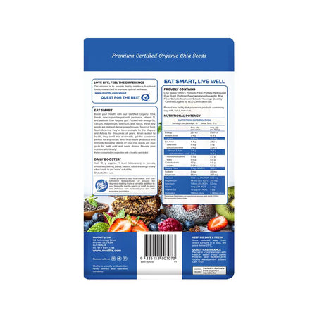 Morlife Chia Seeds + Probiotic & Vitamin D 150g